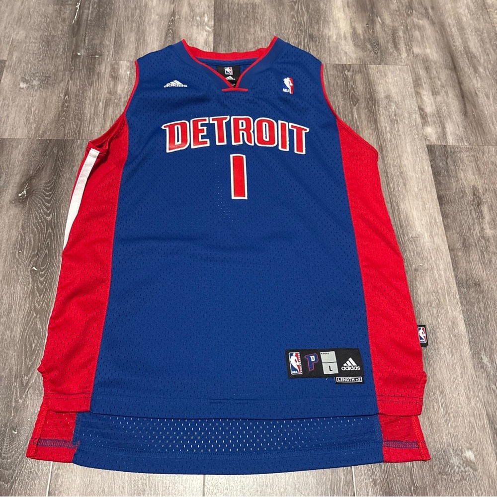 VTG Detroit Pistons Allen Iverson NBA Basketball Jersey Kids L (14/16) +2 length